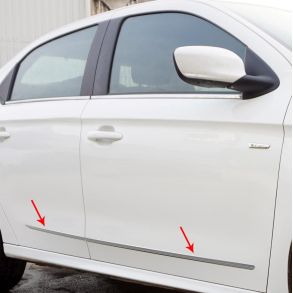 Sidelister - Ford Fiesta VI 2008-2019 - 4 stk. Aluminium