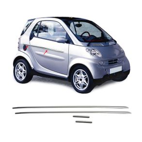 Sidelister - Smart 450 1998-2017 - 4 stk. Rustfri stl krom