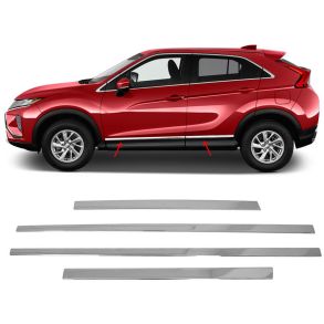 Sidelister - Mitsubishi Eclipse Cross 2017->  - 4 stk. Rustfri stl krom