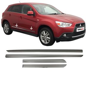 Sidelister - Mitsubishi ASX 2010-2020 - 4 stk. Rustfri stl mrk krom