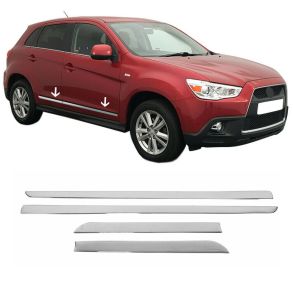 Sidelister - Mitsubishi ASX 2010-2020 - 4 stk. Rustfri stl krom