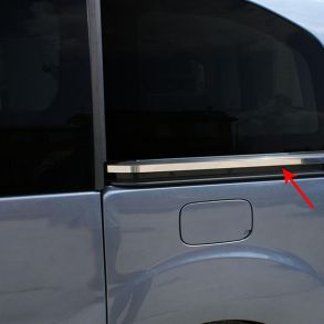 Sidelister - Peugeot Partner Tepee 2008-2018 - 2 stk. Rustfri stl krom