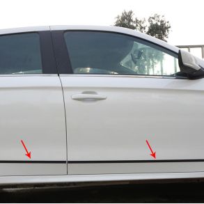 Sidelister - Peugeot 508 I 2010-2018 - 4 stk. Sort Aluminium