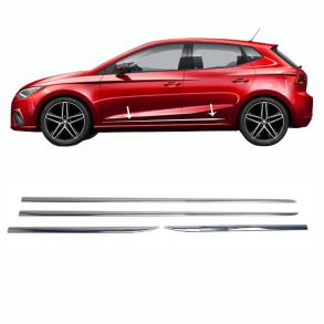Sidelister - Seat Ibiza 2017-2020 - 4 stk. Rustfri stl krom