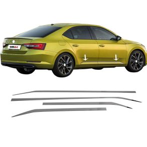 Sidelister - Skoda Superb 2015-2020 - 4 stk. Rustfri stl krom