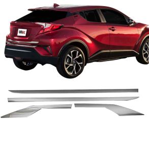 Sidelister Krom Rustfri stl  - Toyota C-hr 2016-> - 4 stk.