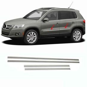 Sidelister - VW Tiguan 5N 2007-2015 - 4 stk. Rustfri stl krom