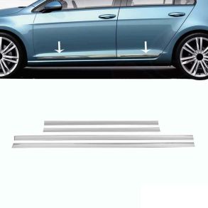 Sidelister - VW Golf VII 2013-2019 - 4 stk. Rustfri stl krom