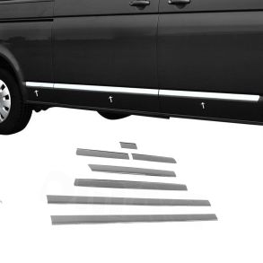 Sidelister - VW T5 Multivan 2003-2015 (Lang model) - 7 stk. Rustfri stl krom