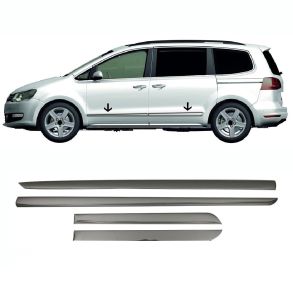 Sidelister - VW Sharan 2010-2020 - 4 stk. Rustfri stl mrk krom