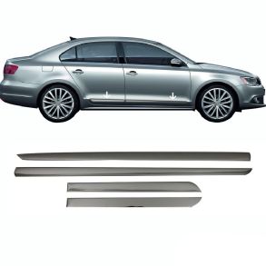 Sidelister - VW Jetta 2010-2018 - 4 stk. Rustfri stl mrk krom