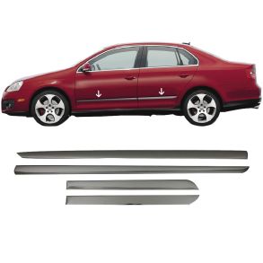 Sidelister - VW Jetta 2005-2010 - 4 stk. Rustfri stl mrk krom