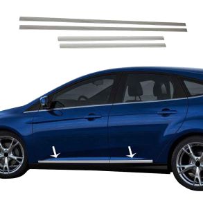 Sidelister - VW Jetta III 2005-2010 - 4 stk. Rustfri stl krom