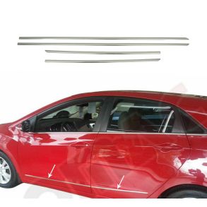 Sidelister - VW Touran 1T 2010-2015 - 4 stk. Rustfri stl krom