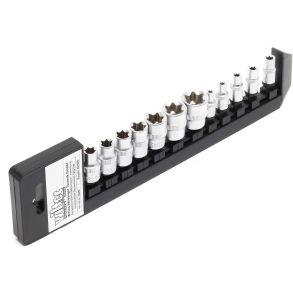 Sekskantet toppe 12 dele - Robust Stl Materiale - 1/4'' & 3/8''