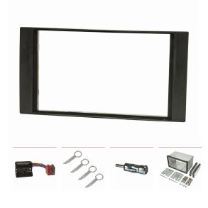 Radioramme Kit 2-DIN Sort - Ford Focus / Fiesta / Kuga / S-Max / Mondeo / Transit