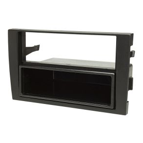 Radioramme 1DIN M/ AFLGGERUM - Audi A4 B6 (Type 8E, 8H) rg. 2000-2006 - Sort