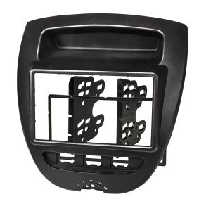 Radioramme 2DIN - Citroen C1, Peugeot 107, Toyota Aygo rg. 2005-2014 - Sort