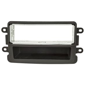 Radioramme 1DIN M/ AFLGGERUM - Dacia Lodgy, Dokker, Duster, Sandero / Renault Captur - Sort