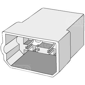 Multistik 4 pol Han - Universal - Hvid 1 stk