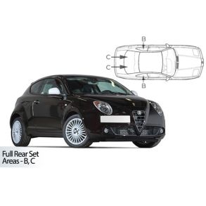 Solgardiner UV - Car Shades - Alfa Romeo Mito 3-Drs rg. 2009-2018