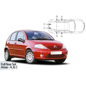 Solgardiner UV - Car Shades - Citroen C3 5-Drs rg. 2002-2010