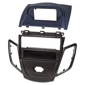 Radioramme 1DIN M/ Aflggerrum - Ford Fiesta JA8 rg. 2009-2017 - Sort