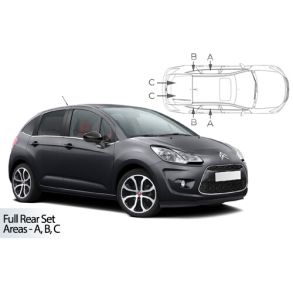 Solgardiner UV - Car Shades - Citroen C3 5-Drs rg. 2010-2016