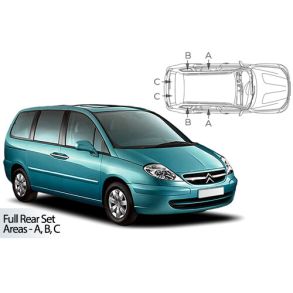 Solgardiner UV - Car Shades - Citroen C8 5-Drs rg. 2002-2014