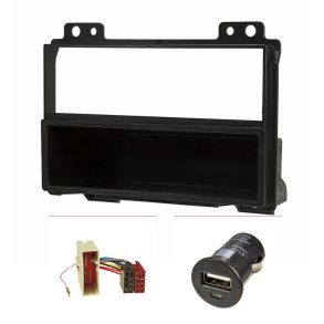 Radioramme 1DIN - Ford Fiesta JH1/JD3 & Fusion JU2 rg. 2001-2005 - Sort