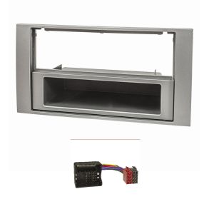 Radioramme 1DIN - Ford Focus 2/Fiesta/C-Max/S-Max/Galaxy/Mondeo/Kuga rg. 2003-2013 - Lys Titanium