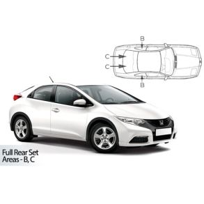 Solgardiner UV - Car Shades - Honda Civic 5-Drs rg. 2012-2015