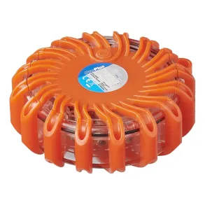 Advarselsblink med magnet - 9 forskellige advarselsfunktioner - Orange 95x35 mm