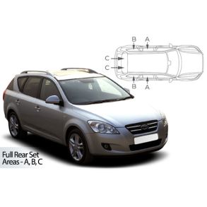 Solgardiner UV - Car Shades - Kia Cee'd Wagon Stationcar rg. 2007-2012