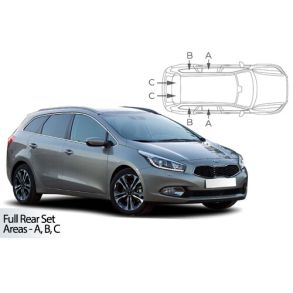 Solgardiner UV - Car Shades - Kia Cee'd Stationcar rg. 2012-2018