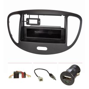 Radioramme 1DIN - Hyundai i10 rg. 2008-2013 - Sort