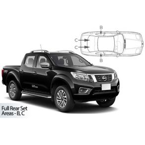 Solgardiner UV - Car Shades - Nissan Navara Double Cab 4-Drs rg. 2013->