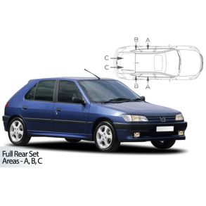 Solgardiner UV - Car Shades - Peugeot 306 5-Drs 1993-2002