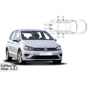 Solgardiner UV - Car Shades - VW Golf Sportsvan 5 drs rg. 2014-2020