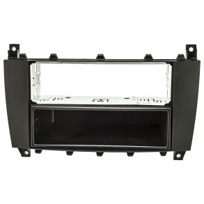 Radioramme 1DIN - Mercedes C-Class w203 s203 CLK Facelift, CLC, G-Class rg. 2004-2012 - Sort