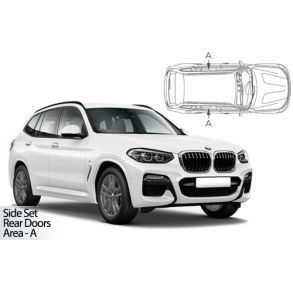 Solgardiner UV - Car Shades - BMW X3 (G01) & iX3 (G08) 5-Drs rg. 2018-> (Kun til sideruder)