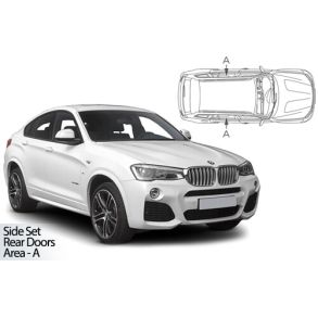 Solgardiner UV - Car Shades - BMW X4 (F26) 5-Drs rg. 2014-> (Kun til sideruder)