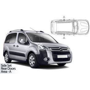 Solgardiner UV - Car Shades - Citroen Berlingo Multispace 5-Drs rg. 2008-2018 (Kun til sideruder)