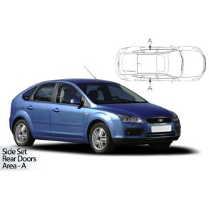 Solgardiner UV - Car Shades - Ford Focus 5-Drs rg. 2004-2011 (Kun til sideruder)