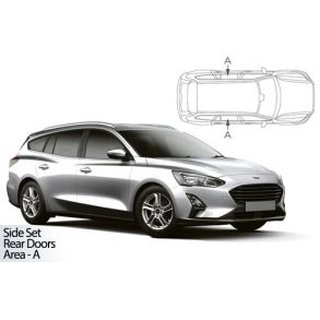 Solgardiner UV - Car Shades - Ford Focus Stationcar rg. 2018-> (Kun til sideruder)