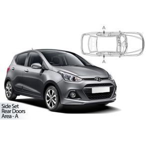 Solgardiner UV - Car Shades - Hyundai	i10 5-Drs rg. 2013-2019 (Kun til sideruder)