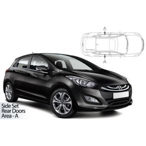 Solgardiner UV - Car Shades - Hyundai i30 5-Drs rg. 2012-2016 (Kun til sideruder)