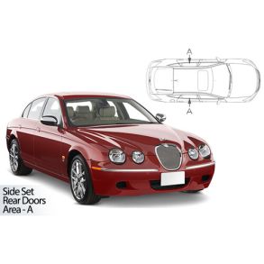 Solgardiner UV - Car Shades - Jaguar S-Type 4-Drs rg. 1999-2008 (Kun til sideruder)