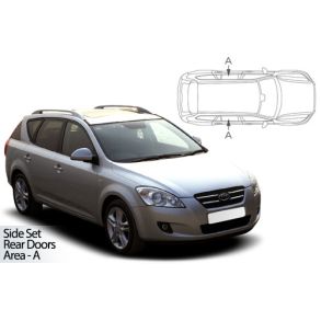 Solgardiner UV - Car Shades - Kia Cee'd Estate rg. 2007-2012 (Kun til sideruder)