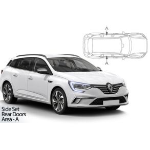 Solgardiner UV - Car Shades - Renault Megane Estate rg. 2016-> (Kun til sideruder)